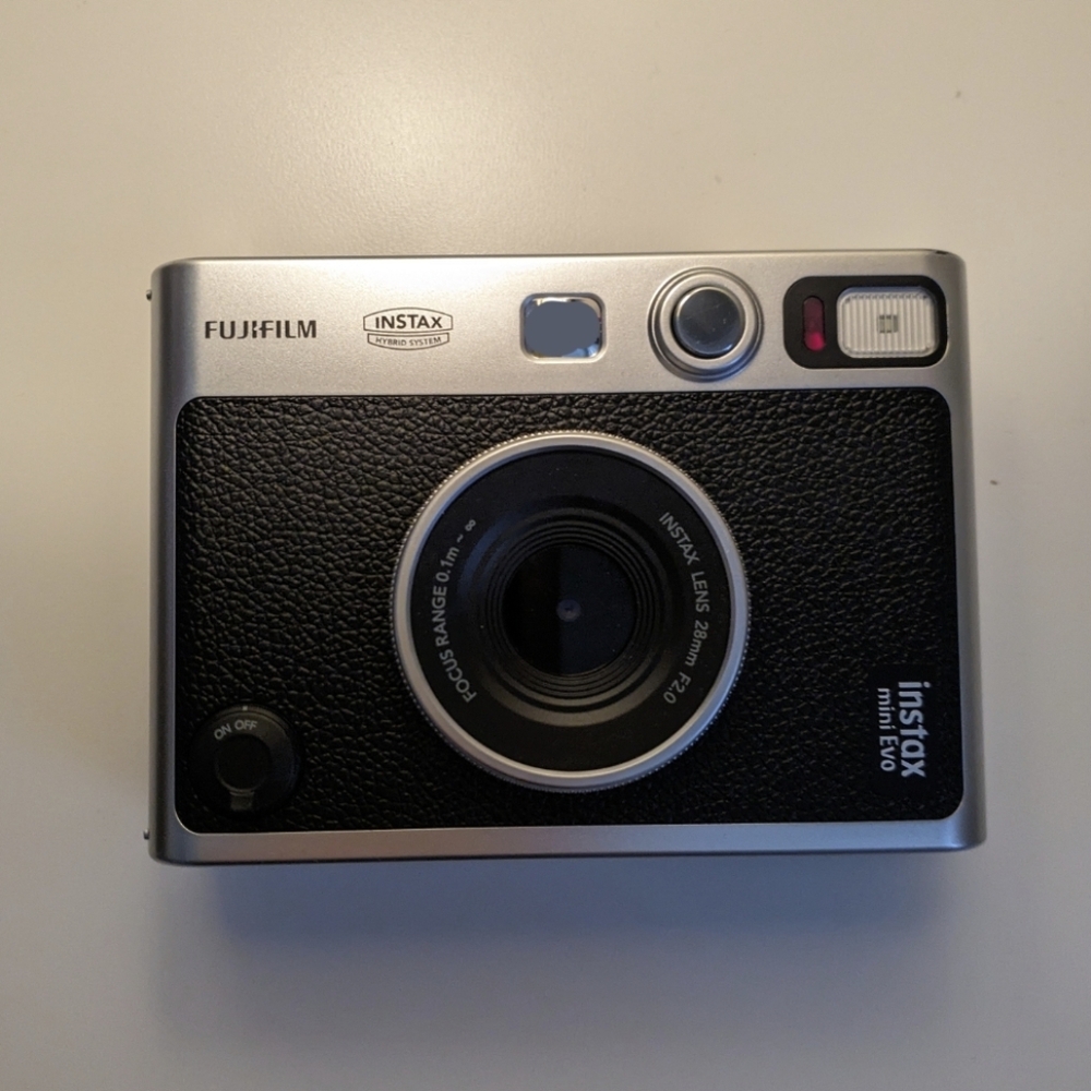Fujifilm Instax Mini EVO Silver and Black Instant Camera